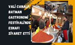 Vali Canalp, Batman Gastronomi Festivali'nde Esnafı Ziyaret Etti